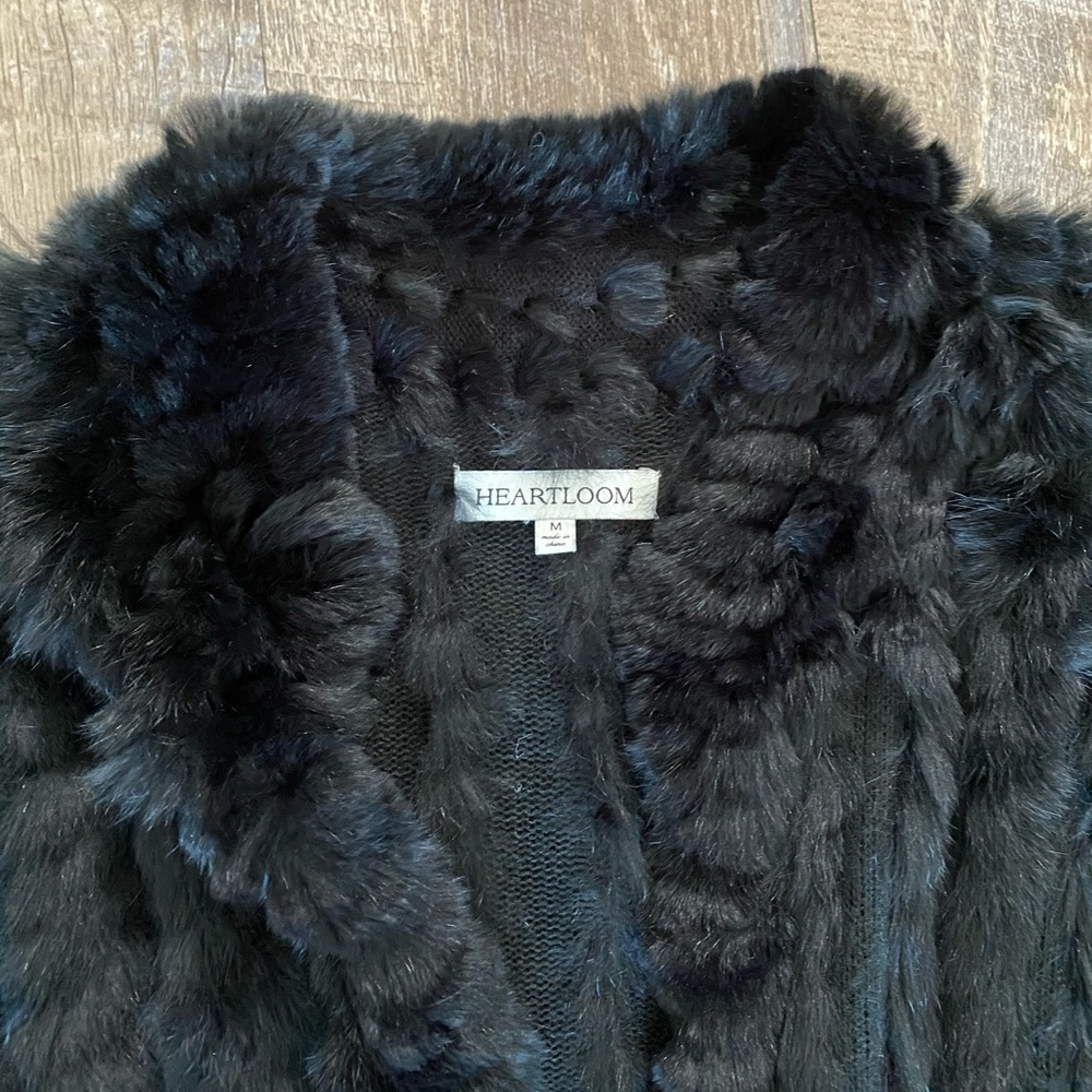 Heartloom Black Faux Fur Jacket - Picture 3 of 14